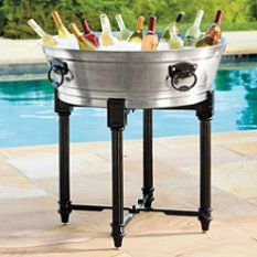 High Quality Silverware Wine <b>Tub</b> with Stand Marvelous Design bar Ware Wine Bucket From Wholesale Suppliers - Product Image 3