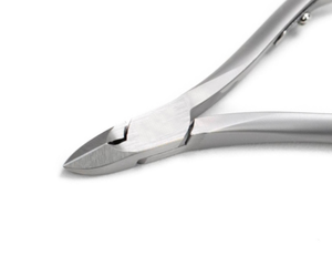 Cortauñas profesional de acero inoxidable, doble resorte, Color gris, 10mm, hoja afilada, mandíbula completa, cortadores elegantes para cutículas de uñas rusas - Product Image 5