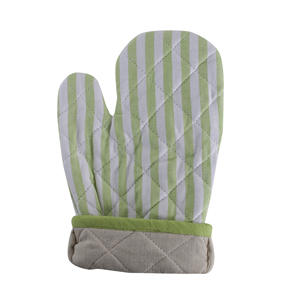 Manoplas para horno de algodón 100% con tira de silicona, soportes para ollas verdes para cocinar, hornear en microondas, protección de alimentos para el hogar para restaurantes - Product Image 3