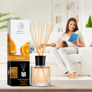 Diffuseur de parfum Aromatika Orange 200ml avec huile essentielle naturelle, parfum d'ambiance longue durée aux agrumes doux - Product Image 6