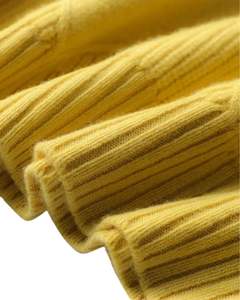 Premium <b>Women</b> Turtleneck Sweater Diamond Knit Pullover Soft <b>Warm</b> Casual Winter Fashion Elegant Yellow Color Daily WearPremium - Product Image 4
