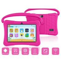 7 "mavi çocuklar yeni Tablet eğitim kalem teşhir rafı LCD anti-şok dokunmatik Android PC için çocuk WiFi ucuz silikon kılıf tutucu