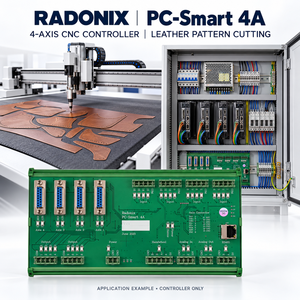RADONIX PC-Smart 4A ตัวควบคุม CNC สำหรับการตัดแบบรองเท้าหนังและโต๊ะตัดดิจิทัล - Product Image 1