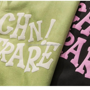 Oem puff estampado zip sudaderas con cremallera de alta calidad hombres puff impreso zip up Sudadera con capucha de gran tamaño - Product Image 2