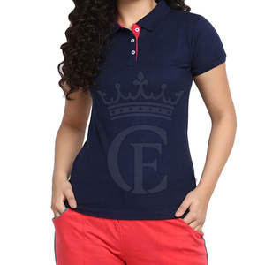 Polos de calidad superior para mujer, polos ajustados para mujer, polos transpirables de manga corta para mujer - Product Image 1