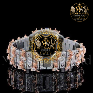 Montre de luxe carrée avec cadran drapeau américain, chiffres romains, bracelet en acier inoxydable, mouvement à quartz analogique - Product Image 4