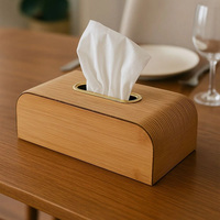 Distributeur de serviettes ERKUGO moderne et luxueux, écologique, en métal, 22x12x8cm, support carré avec motif rayé pour bars