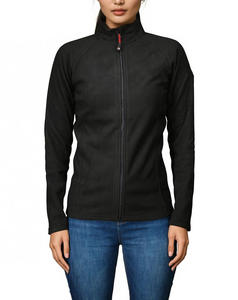 Chaqueta con cremallera de lana suave de ajuste relajado de lujo para mujer, chaqueta deportiva transpirable cómoda de peso pesado con logotipo personalizado - Product Image 1