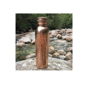 Health Benefits Eco-Friendly Copper Water Bottle with Anti-corrosion Coating Travel Design High Quality Lid for Reasonable Cost - Product Image 1