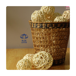 ลูกบอลหวายราคาดีที่สุดสําหรับตกแต่งผลิตภัณฑ์ทําด้วยมือ 100% ผลิตในเวียดนามหวายเป็นมิตรกับสิ่งแวดล้อมจากบัวสีฟ้า - Product Image 1