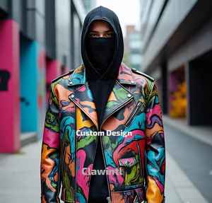 Fabricant de veste en cuir de concepteur personnalisé | OEM/ODM et usine de marque privée Fabricant de veste en cuir sur mesure - Product Image 4