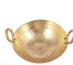 Mua tinh khiết Brass đồng bằng bhagona Set cho nấu ăn & phục vụ thiết kế truyền thống tin tráng bên trong bền & thanh lịch <span class=keywords><strong>Cookware</strong></span> Set 2 - Product Image 2