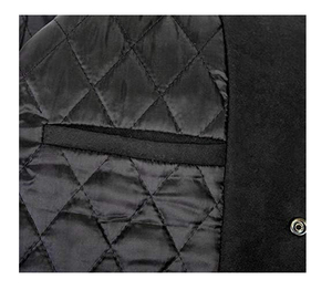 Chaqueta delgada de lana con letras para hombre, cuero Real, estilo callejero, decoración de botones, Collage de béisbol, Universidad, Varsity, Invierno - Product Image 2