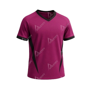 เสื้อกีฬาทีมพิมพ์ลายดิจิทัล โพลีเอสเตอร์ 100% คุณภาพสูง แฟชั่น ทันสมัย ระบายอากาศได้ดี สำหรับทีมชายหญิง ผู้ใหญ่  ออกแบบเองได้ - Product Image 1