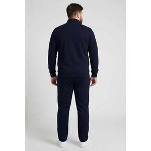 Ensemble de survêtement Tommylife pour homme grande taille à col montant et coupe classique - Gris chiné et noir, tenue de sport en gros pour les grandes tailles - Product Image 6
