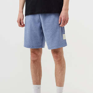 Nouveauté : Shorts basiques pour hommes en coton 100 % avec cordon élastique, style streetwear décontracté, coupe régulière, respirant, couleur unie, service OEM - Product Image 2