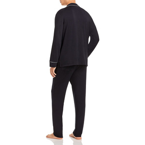 <b>Men's</b> 100% Silk Luxury <b>Short</b> Pajamas <b>Set</b> with High Quality and Low Price - Product Image 2