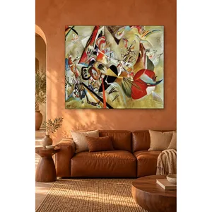 Fida Kandinsky, composition abstraite grise, impression sur toile - Product Image 3