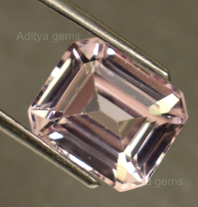 มอร์แกไนต์ธรรมชาติ รูปทรงแปดเหลี่ยม ทรงเอเมอรัลด์คัท สีชมพู พลอยหลวม ขายส่ง ขนาดฟรี ปรับขนาดได้ รูปทรงสี่เหลี่ยมผืนผ้า รับรองคุณภาพ - Product Image 2