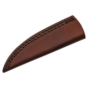 Nouvel Arrivage Couteau à éplucher en acier damas forgé à la main au design unique Couteau à éplucher avec manche en bois d'olivier et étui en cuir - Product Image 6