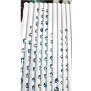 130 piezas de Aguamarina Natural 5x3mm 6x4mm 7x5mm faceta redonda ovalada 68 Cts lote Iroc ventas corte de piedras preciosas sueltas de alta calidad US $77 - Product Image 6