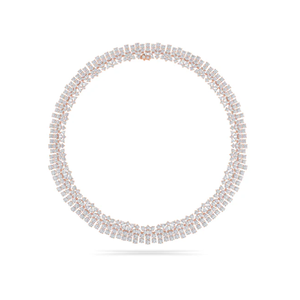 Superbe collier ras du cou de luxe en or blanc taillé de marquise en diamant cultivé en laboratoire pour les événements spéciaux des mariées et les tenues de soirée élégantes - Product Image 3