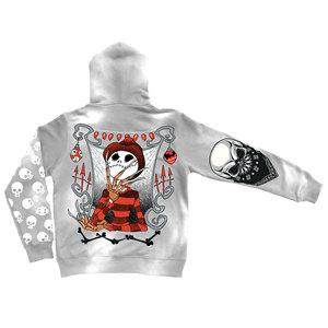 Hoodies zippés oversize en molleton mélangé 100 % coton, effet délavé vintage, collection Hiver 2026, pour hommes, avec logo brodé de haute qualité, OEM - Product Image 2