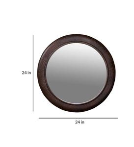 Miroir d'appoint contemporain de style antique pour mur Bonnes affaires sur miroir décoratif de salle de bain de style fermier fabriqué à la main - Product Image 4