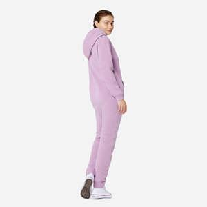 80% Algodón 20% poliéster cepillado en el interior de algodón, cremallera bidireccional, Lila Melange, mono Original Unisex - Product Image 3