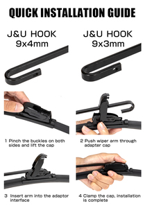 MASUMA Balai d'essuie-glace de voiture MU-26g Kit d'essuie-glace universel 28890-0C000 76620-SNB-G01 pour voiture japonaise pour toyota pour hyundai - Product Image 5