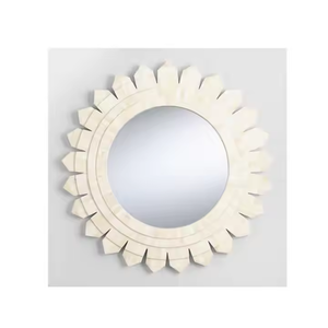 La mejor decoración de espejo de pared con incrustaciones de hueso, espejo de pared decorativo de diseño único de Crescent Crafts - Product Image 2