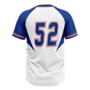 Jersey de béisbol para hombre Deporte Verano Adulto Béisbol Manga corta Botón completo Jersey de béisbol para hombre - Product Image 2