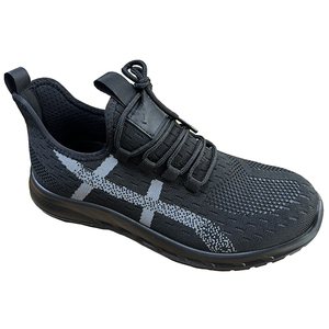 SLS-ZJ-005 yüksek kalite en popüler moda 4 "Fiber ve yapay deri PU serin taban çelik ayak güvenlik iş ayakkabısı - Product Image 4