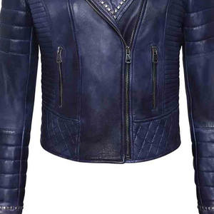Chaqueta de cuero genuino de primera calidad con diseño elegante Costura duradera Ajuste cómodo. Para ropa informal o formal Talla XS - Product Image 6