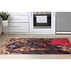Tapis à motifs de femmes africaines : Décoration ethnique pour la maison, Tapis imprimé, Tapis fin non tissé - Product Image 3