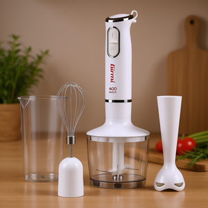 Batidora de mano blanca MX1601 de 400 W con kit de batidora de inmersión - Product Image 3