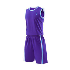 ชุดเครื่องแบบบาสเก็ตบอลแห้งเร็วสไตล์ใหม่พร้อมชื่อทีมออกแบบระบายอากาศได้ดี - Product Image 3