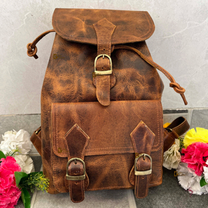Crunch Leather <b>Backpack</b> Stylish <b>Multi</b> Uses Bags New Design Pocket <b>Multi</b> Uses <b>Backpack</b> Wholesale Bulk Product - Product Image 1