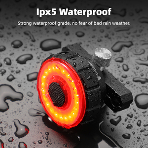 Luz Trasera Inteligente JOHORSE con Sensor de Frenado, Impermeable IPX5, LED, Aluminio CNC, Recargable por USB, 7 Modos, para Bicicleta de Montaña y Carretera - Product Image 5