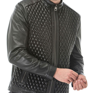 Meilleures ventes Veste d'hiver en cuir pour homme coupe ajustée Design unique et élégant avec une fabrication élevée Veste en tissu de toile pour hommes - Product Image 5