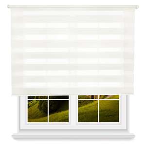 Store enrouleur jour/nuit Well Home - Blanc cassé, 120 x 180 cm (largeur x longueur)/Taille du tissu 117 x 175 cm - Product Image 1