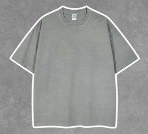 T-shirt graphique vierge imprimé à l'acide avec impression en gros Style de t-shirt vintage en jersey de coton épais imprimé tricoté - Product Image 6