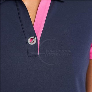 Séchage rapide Bas quantité minimale de commande Femmes Polo T-shirt Conception Personnalisée Femmes Polo T-shirt En Taille Adulte Polo T-shirt - Product Image 4