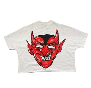 Men's Oversized Solid Pattern Knitted Jersey Tees Personalised Cropped T-Shirts Digital Printing <b>Transfer</b> Woven Sized <b>Tshirts</b> - Product Image 4