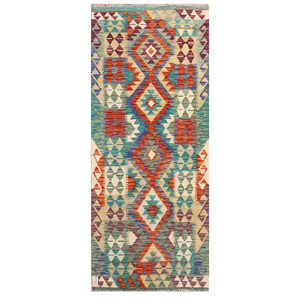 พรมอิมาโกะ ไมมานา อัฟกานิสถาน คิลิม ขนาด 189 x 80 ซม. ของตกแต่งบ้าน - Product Image 1