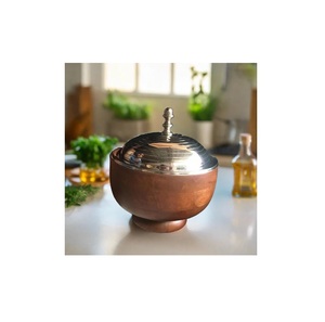 Casserole de service Boîte à chapati en bois de manguier et couvercle et bol en acier inoxydable à l'intérieur de la vente directe en usine Fabricant grossiste - Product Image 5