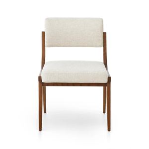 เก้าอี้รับประทานอาหารแบบพรีเมี่ยมทันสมัยทำจากโครงไม้สักแข็งหุ้มเบาะคุณภาพสูงสำหรับการใช้งานในร่มและกลางแจ้ง - Product Image 2