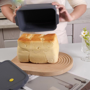 Stampo <span class=keywords><strong>in</strong></span> Silicone Grande per Pane e Dolci, Rettangolare, Nuova Forma, Adatto per Forno e Congelatore, per Pane Fatto <span class=keywords><strong>in</strong></span> <span class=keywords><strong>Casa</strong></span>, Stampi per Ghiaccio, Utensile da Forno e Pasticceria - Product Image 1