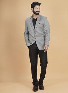 Blazer et costume gris classique pour homme, directement de l'usine, pour les occasions professionnelles et les soirées, disponible à prix d'exportation - Product Image 4