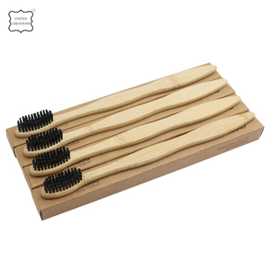Brosse à dents dentaire en bambou et bois à poils souples Brosse à dents en bambou pour adultes et enfants Brosse biodégradable - Product Image 3